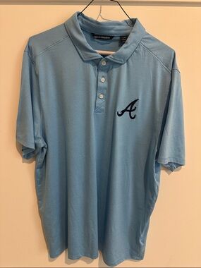 Cutter & Buck Light Blue Polo with Script 'A' Chest Logo